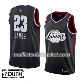 Maillot Enfant Los Angeles Lakers LeBron James 23 2019 All-Star Jordan Brand Noir Swingman